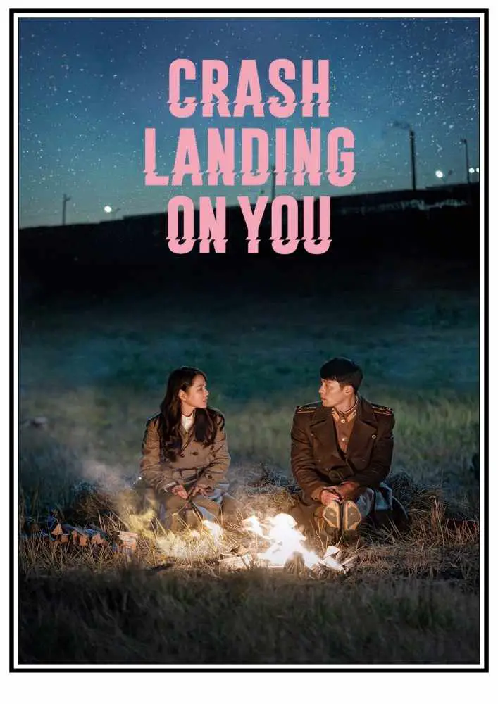 Póster de la serie coreana "Crash landing on you".